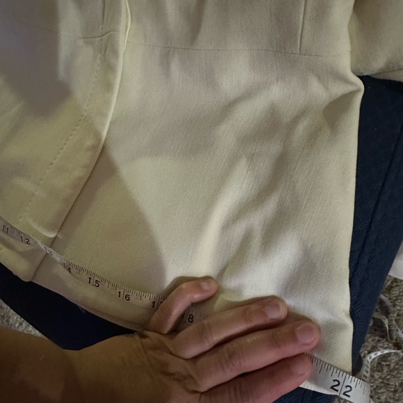 MaxMara Cream Hidden Button Suit Blazer - Picture 9 of 10